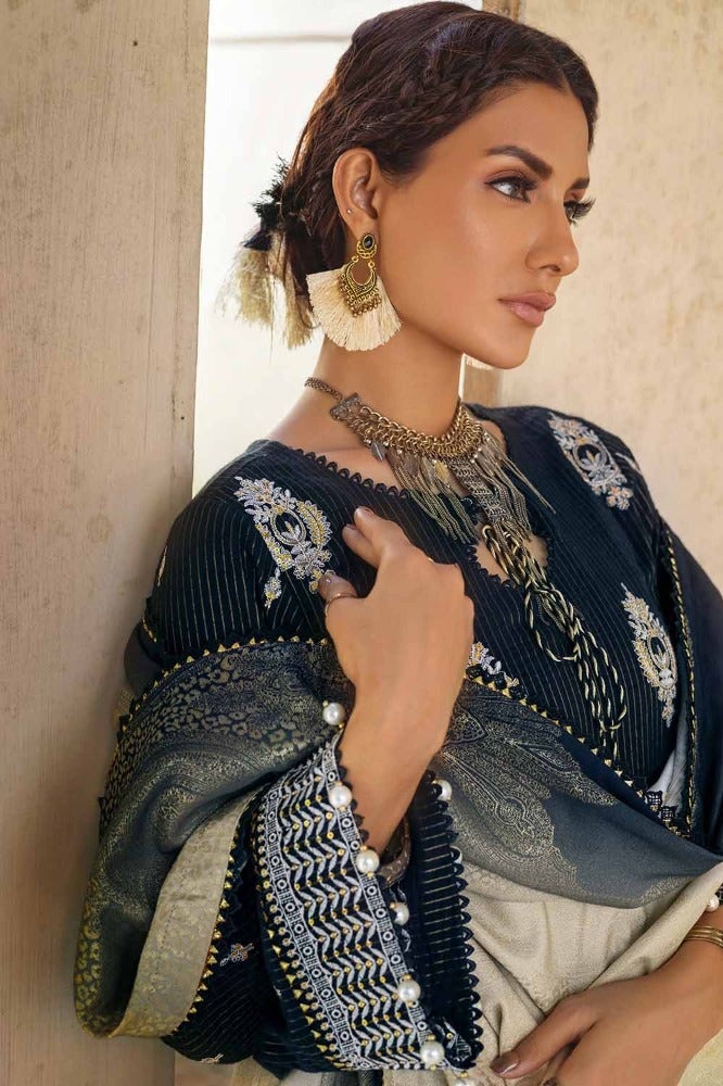 Gul Ahmed | Winter Collection 24 | Khaddar Jacquard Dupatta MJ-32077