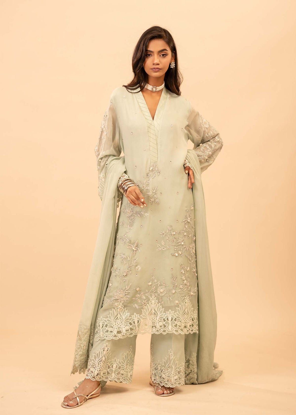 Mahgul | Emerald Hill Formals | Green Pearl