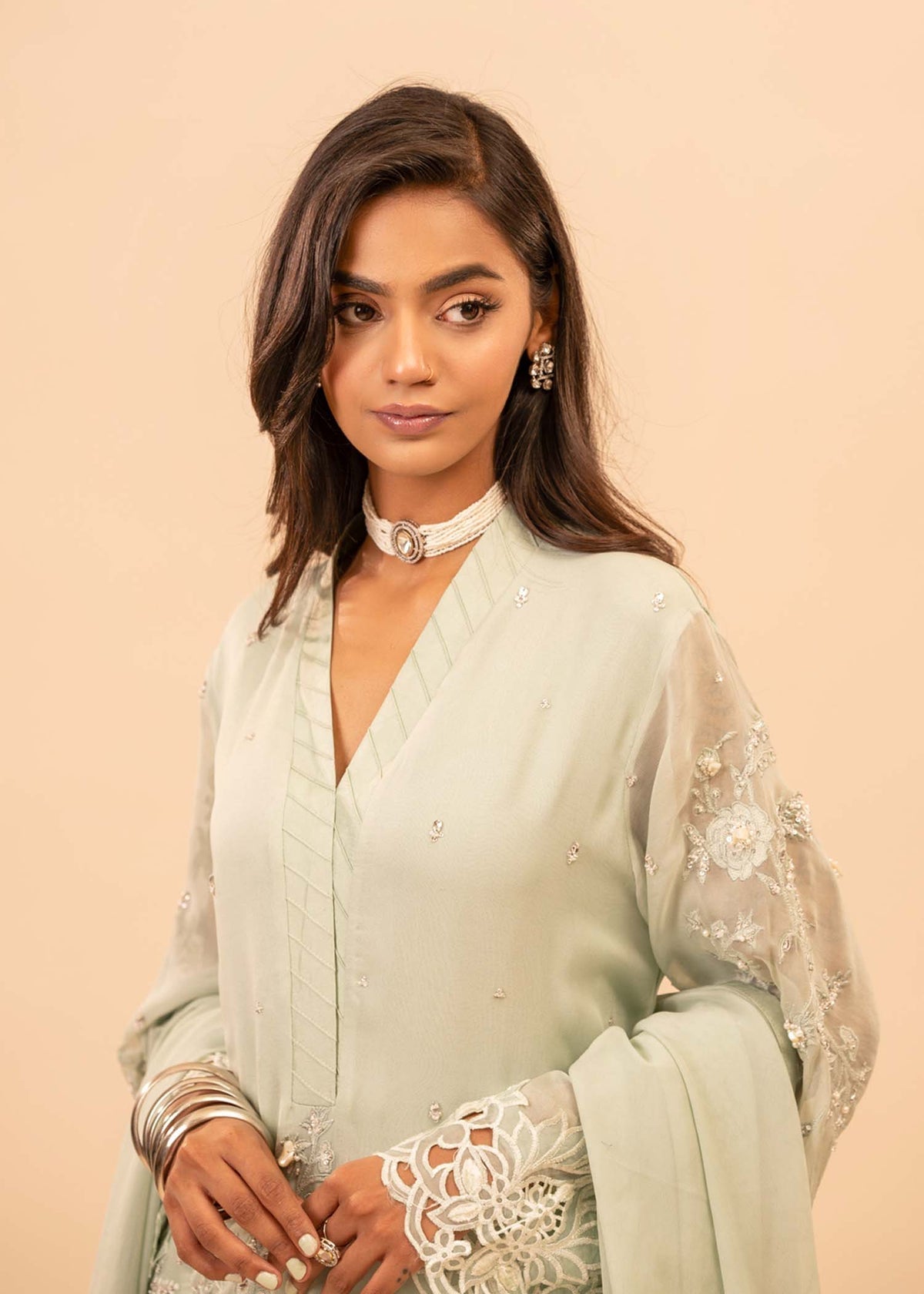 Mahgul | Emerald Hill Formals | Green Pearl