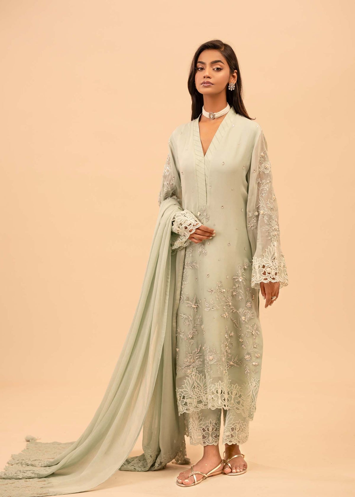 Mahgul | Emerald Hill Formals | Green Pearl