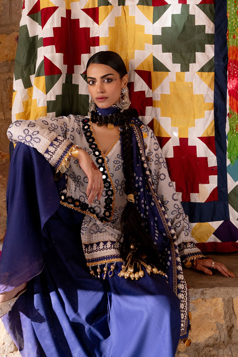 Gul Ahmed | Chunri Lawn 25 | CL-52411 B