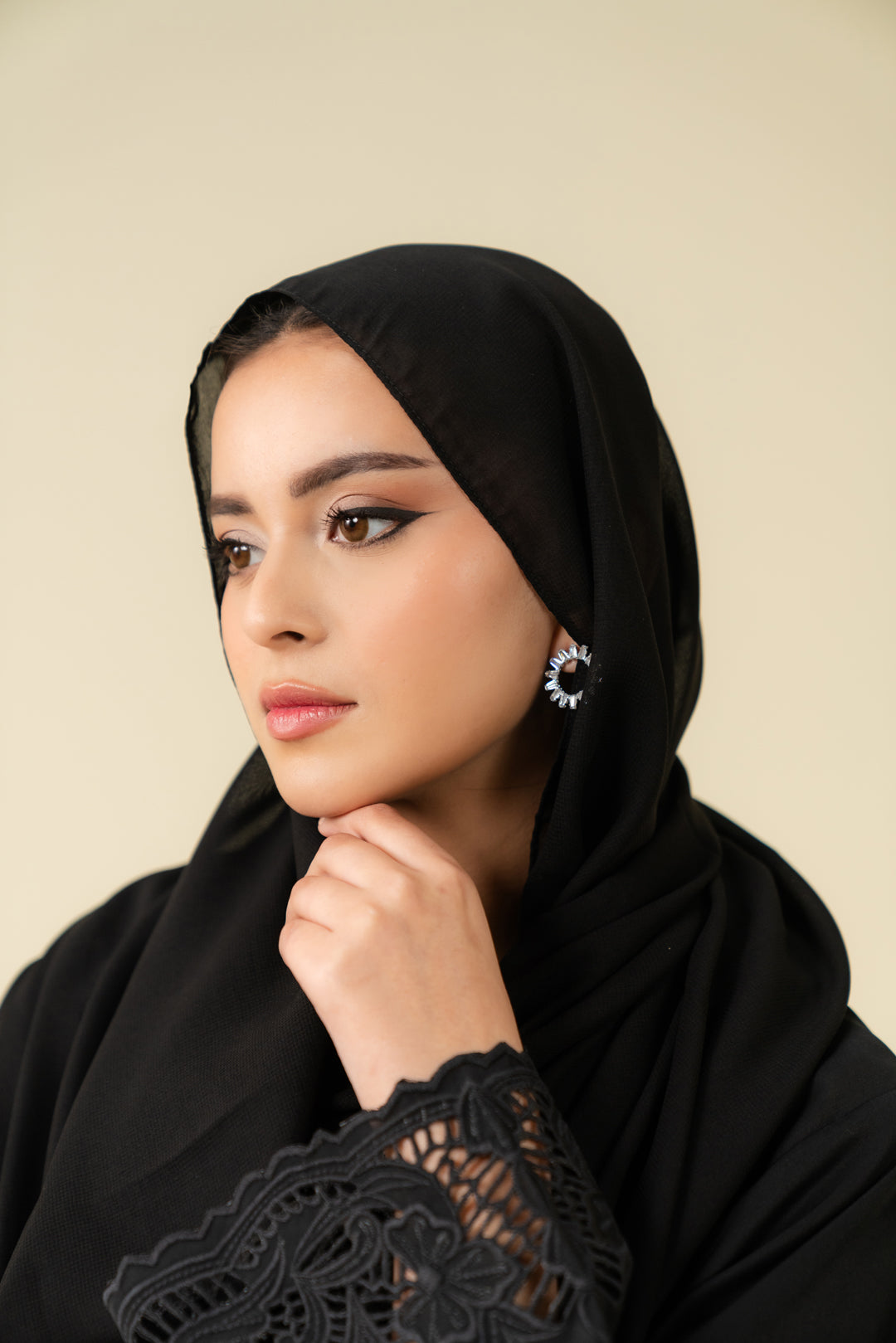 Black Abaya Scarf