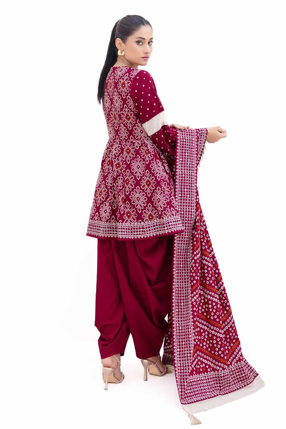 Gul Ahmed | Winter Collection 24 | Thick Khaddar Suit K-42002 T