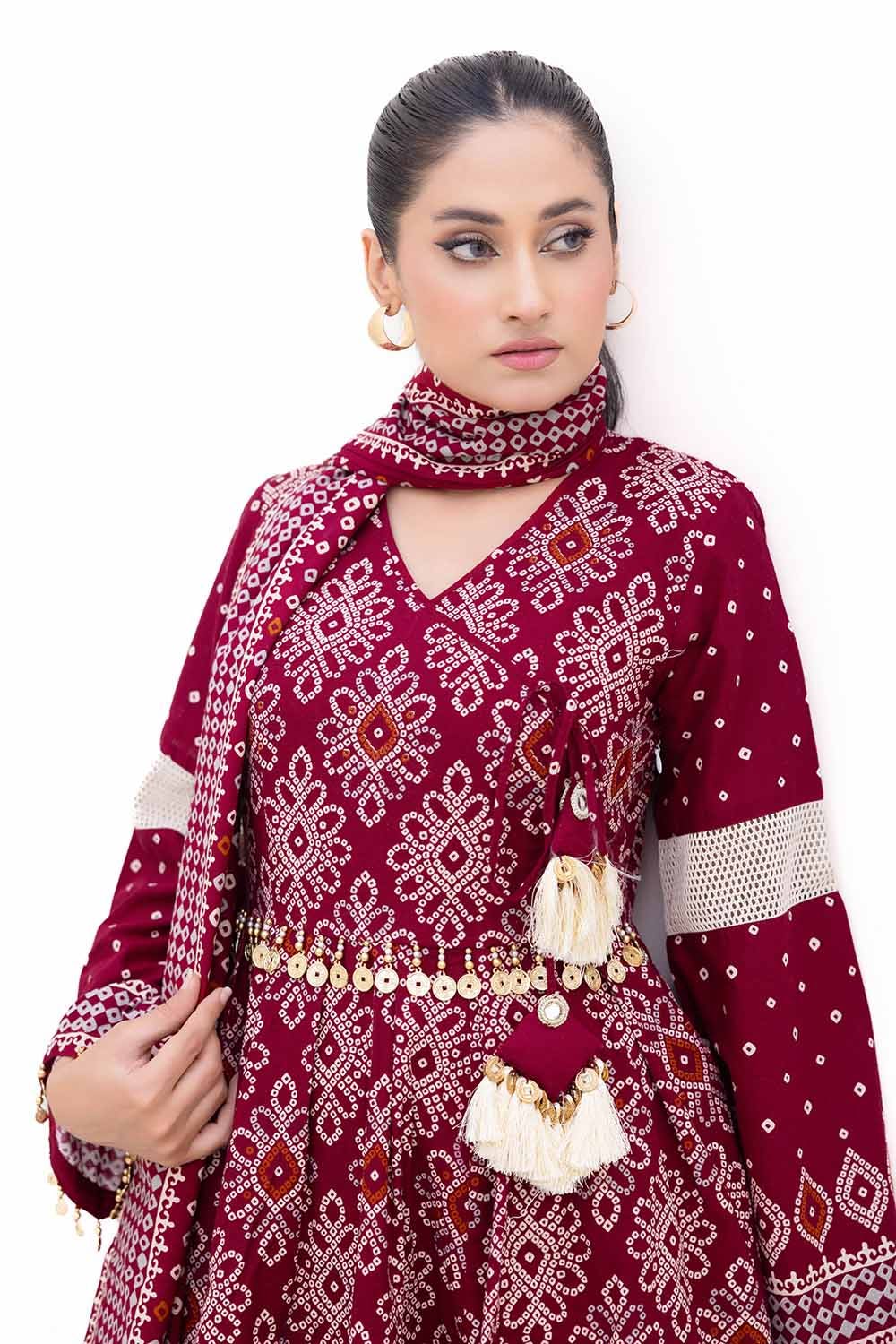 Gul Ahmed | Winter Collection 24 | Thick Khaddar Suit K-42002 T