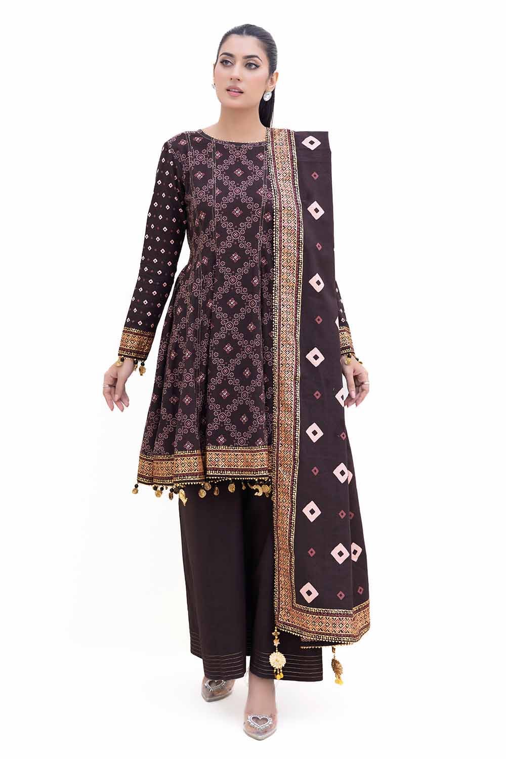 Gul Ahmed | Winter Collection 24 | Khaddar Suit K-42004 T