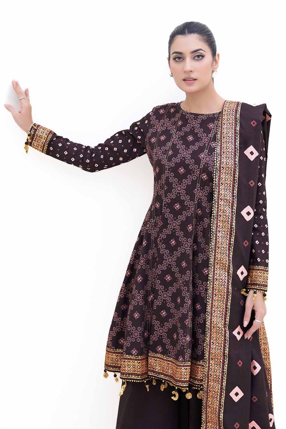 Gul Ahmed | Winter Collection 24 | Khaddar Suit K-42004 T