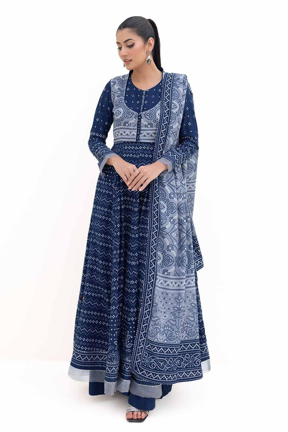 Gul Ahmed | Winter Collection 24 | Thick Khaddar Suit K-42005 T