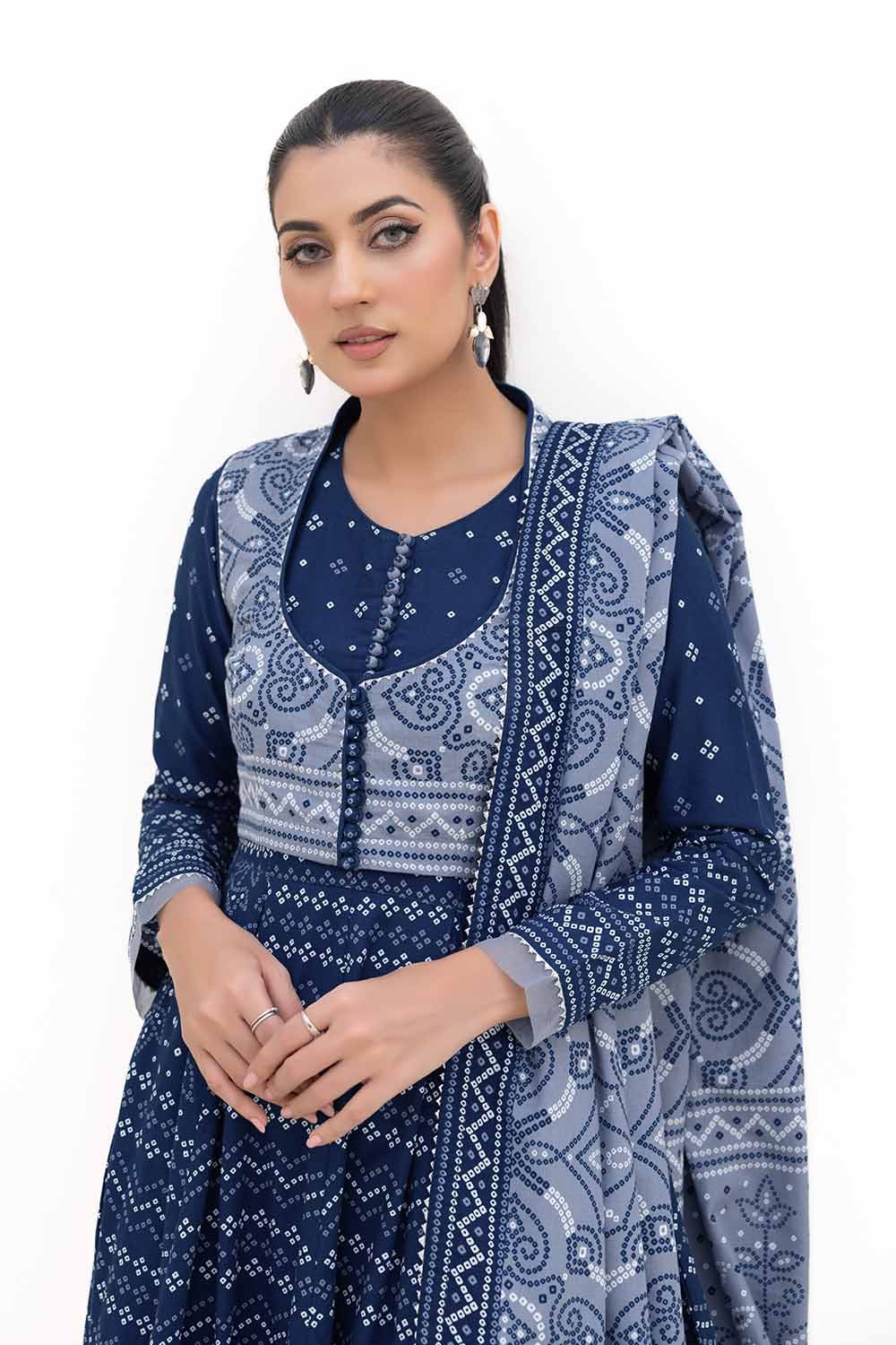 Gul Ahmed | Winter Collection 24 | Thick Khaddar Suit K-42005 T
