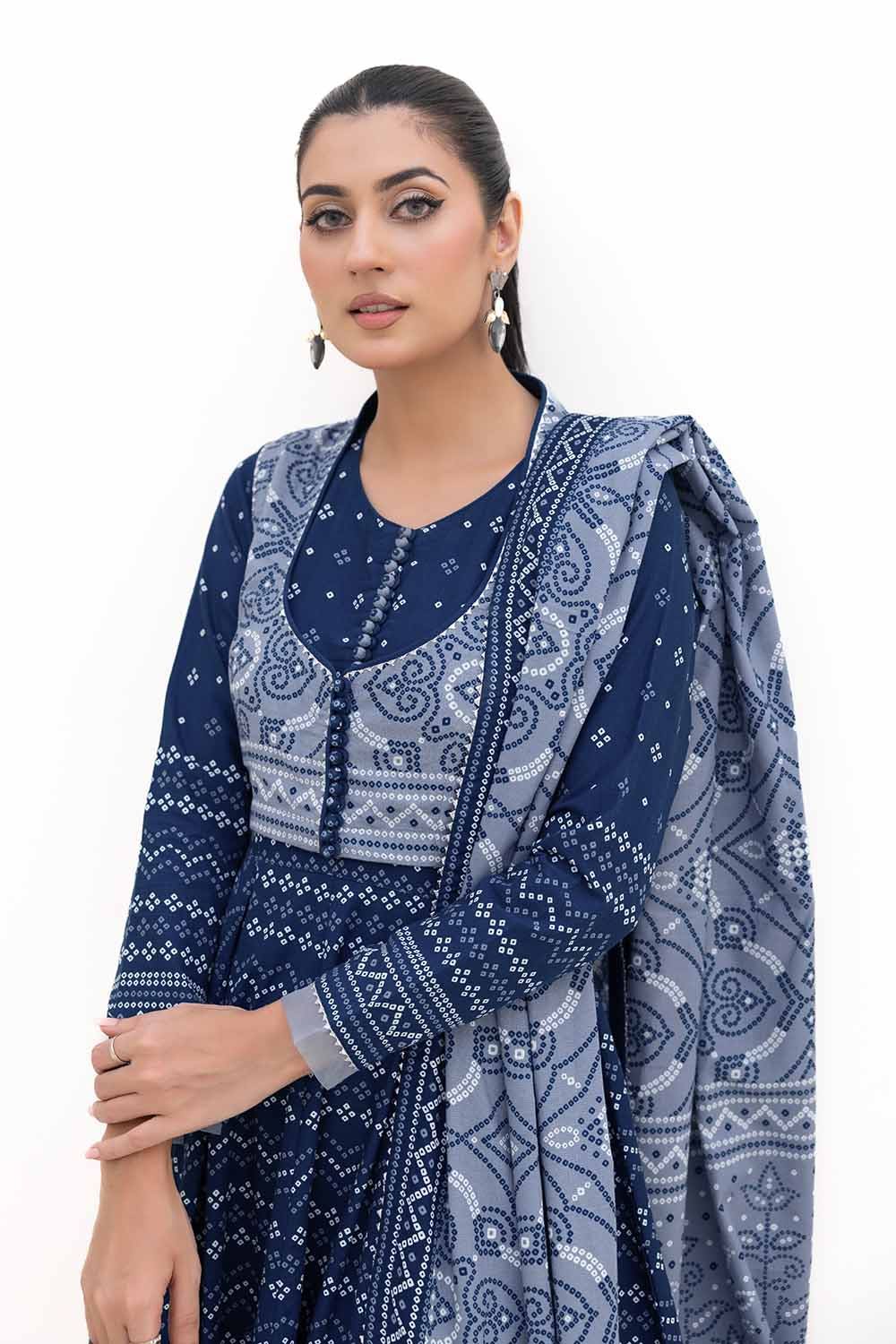 Gul Ahmed | Winter Collection 24 | Thick Khaddar Suit K-42005 T