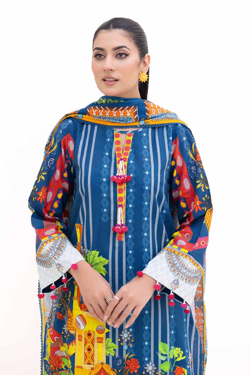 Gul Ahmed | Winter Collection 24 | Light Khaddar Suit K-42006 L