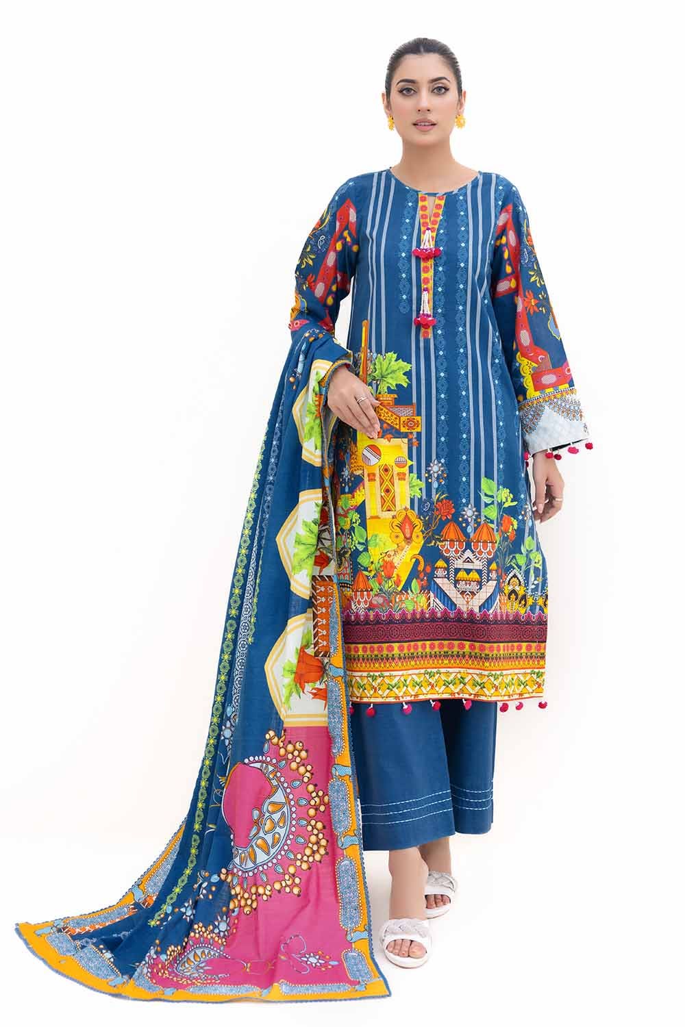 Gul Ahmed | Winter Collection 24 | Thick Khaddar Suit K-42006 T