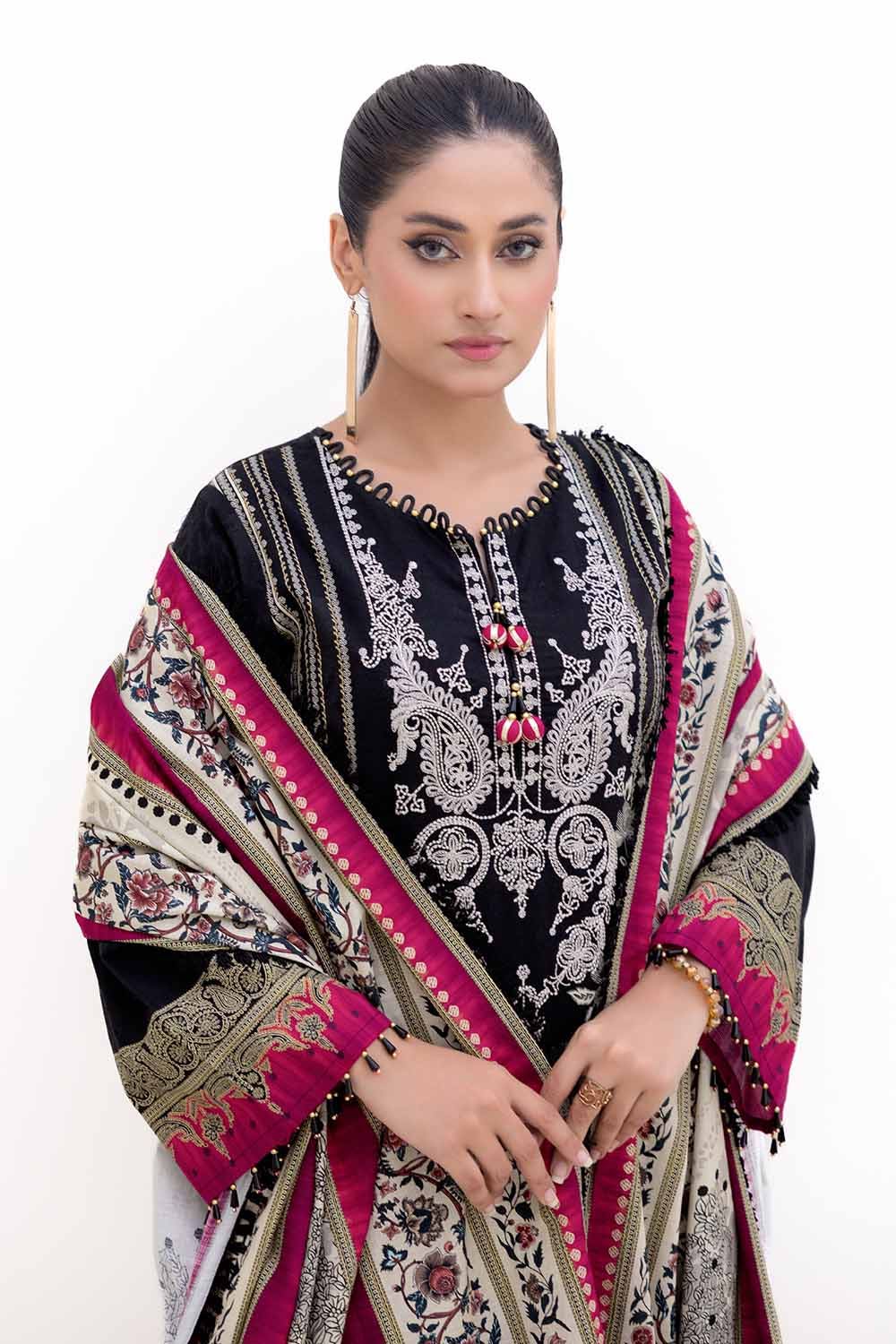 Gul Ahmed | Winter Collection 24 | Khaddar Dupatta K-42012 T