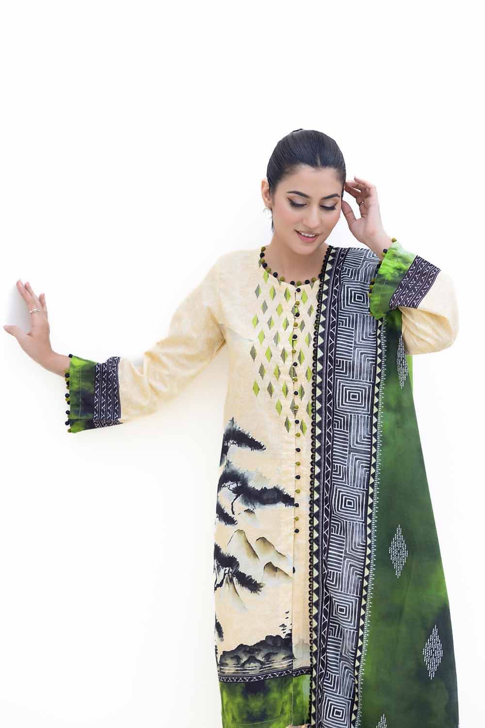 Gul Ahmed | Winter Collection 24 | Khaddar Dupatta K-42013 T