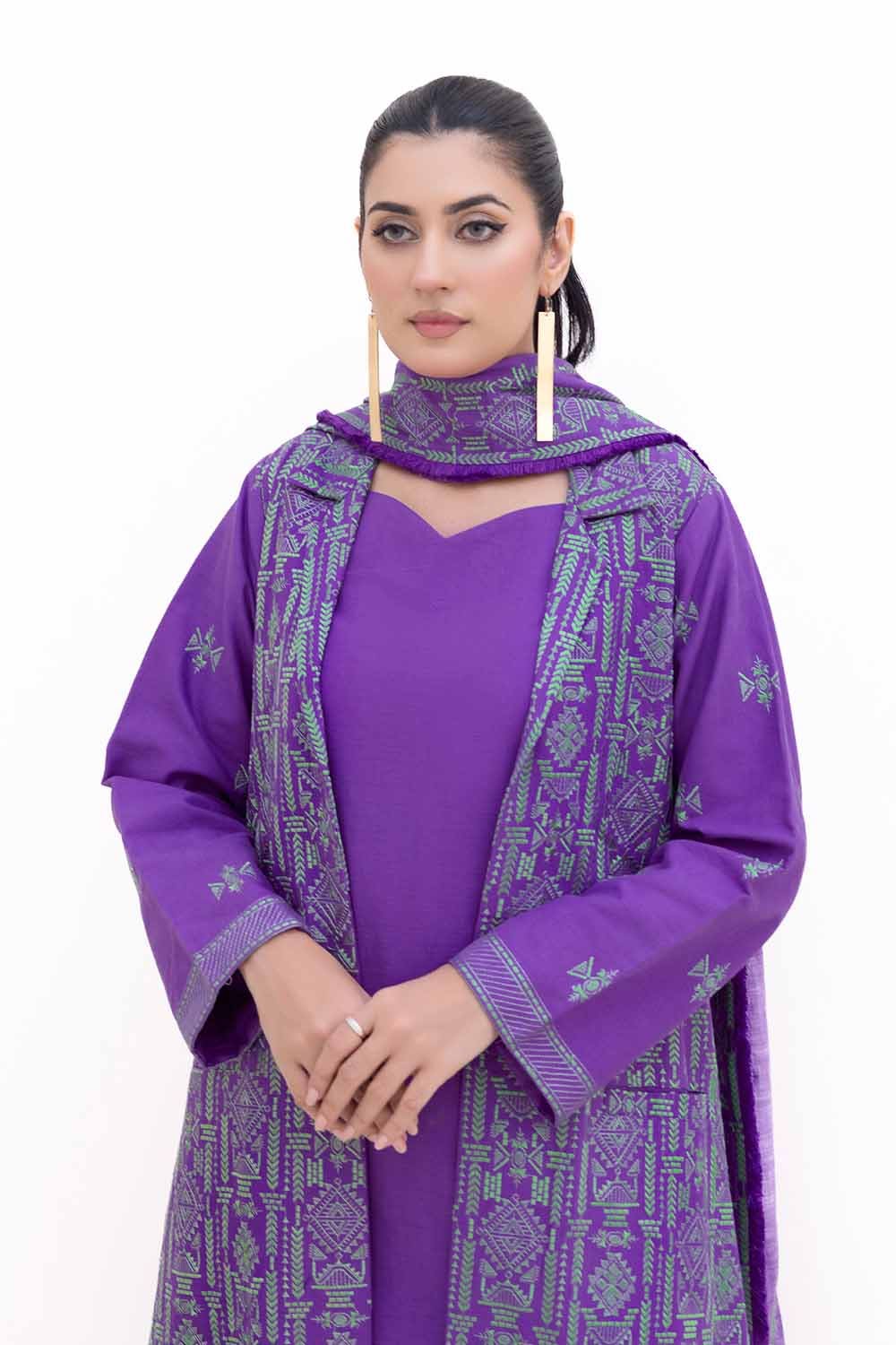 Gul Ahmed | Winter Collection 24 | Khaddar Dupatta K-42017 T