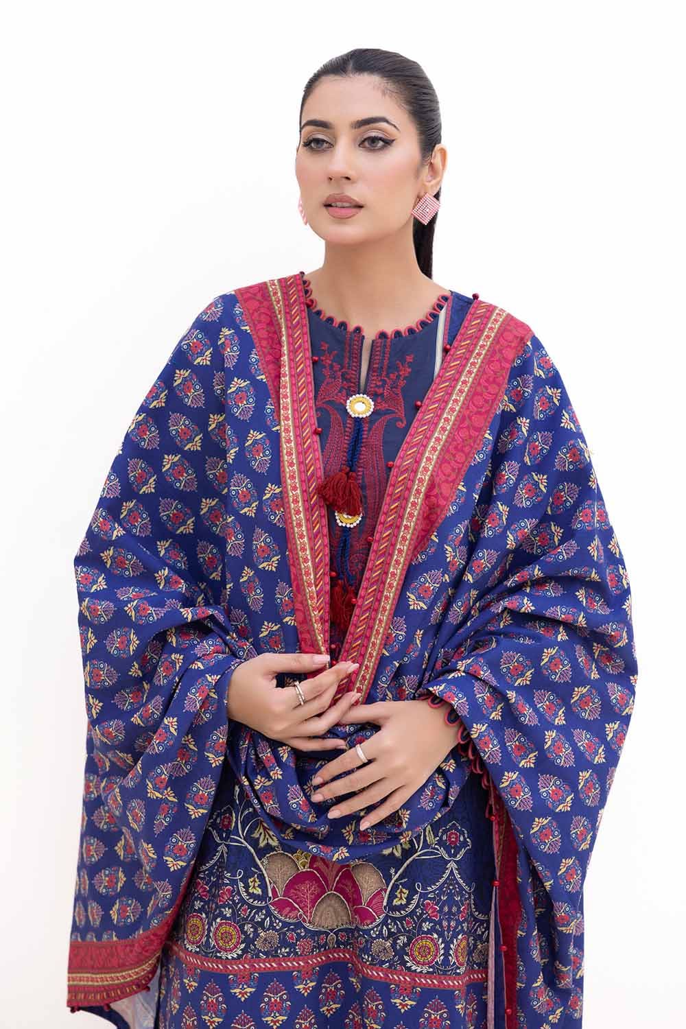 Gul Ahmed | Winter Collection 24 | Khaddar Dupatta K-42018 T