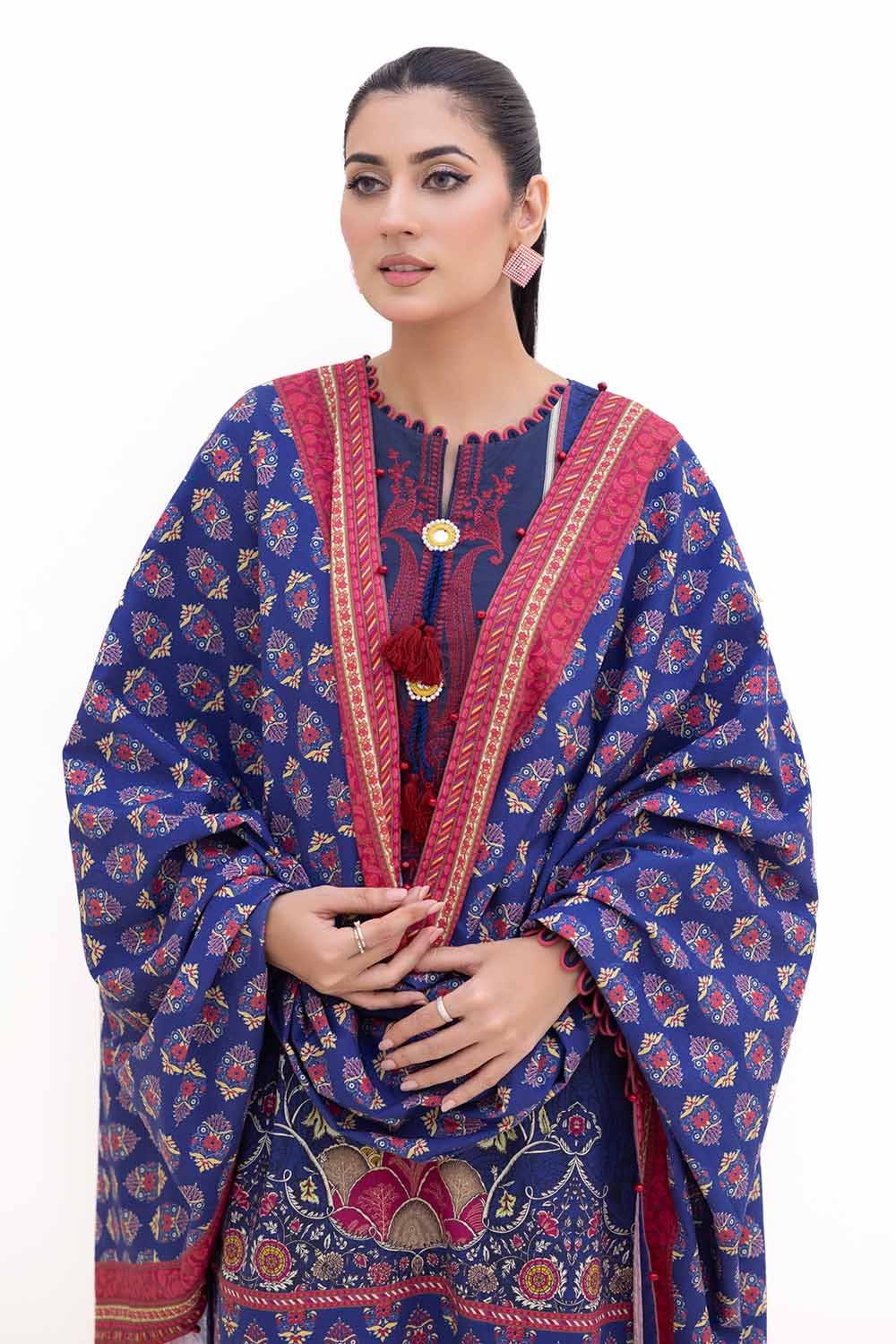 Gul Ahmed | Winter Collection 24 | Khaddar Dupatta K-42018 T