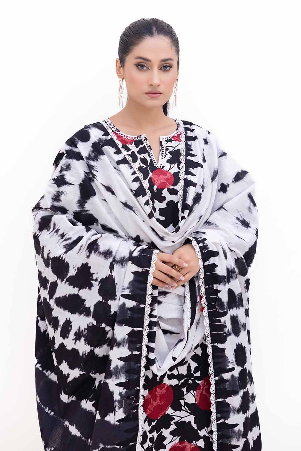 Gul Ahmed | Winter Collection 24 | Khaddar Dupatta K-42019 T