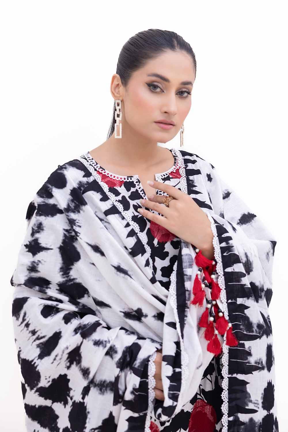 Gul Ahmed | Winter Collection 24 | Khaddar Dupatta K-42019 T