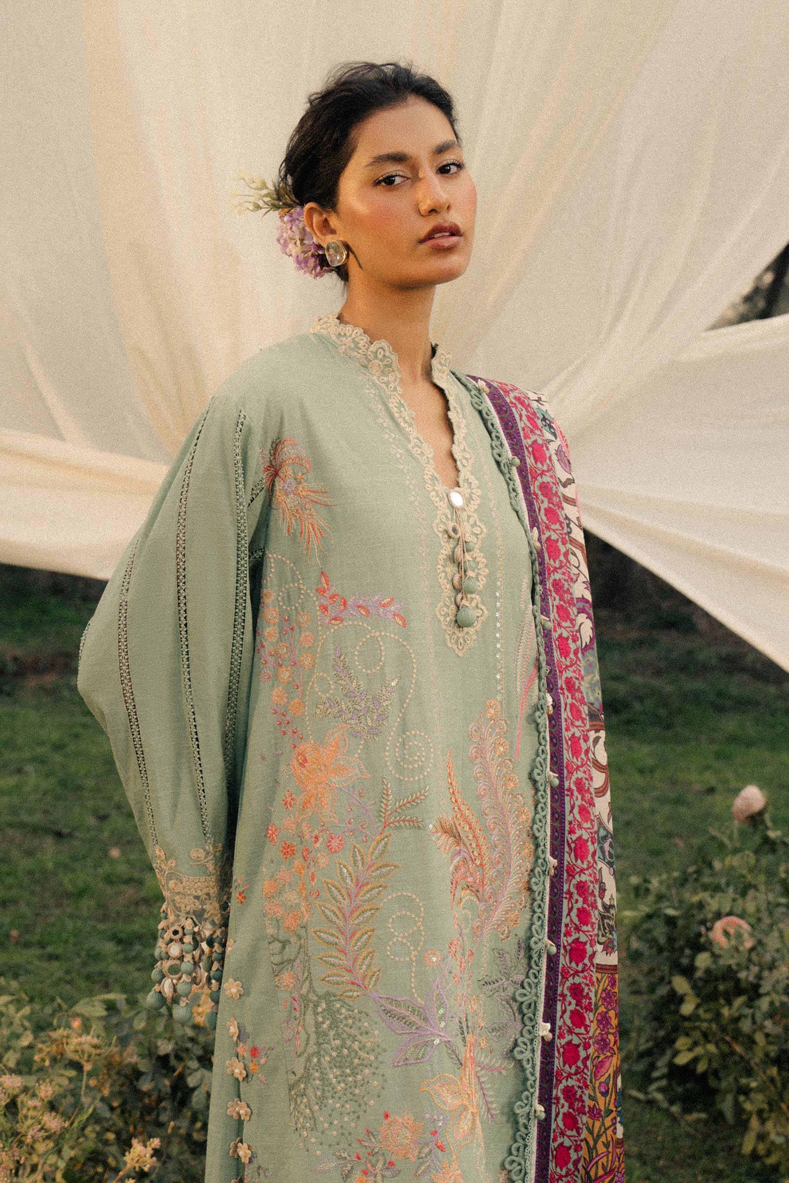Sana Safinaz | Luxury Lawn 25 | L251-007B-3CT