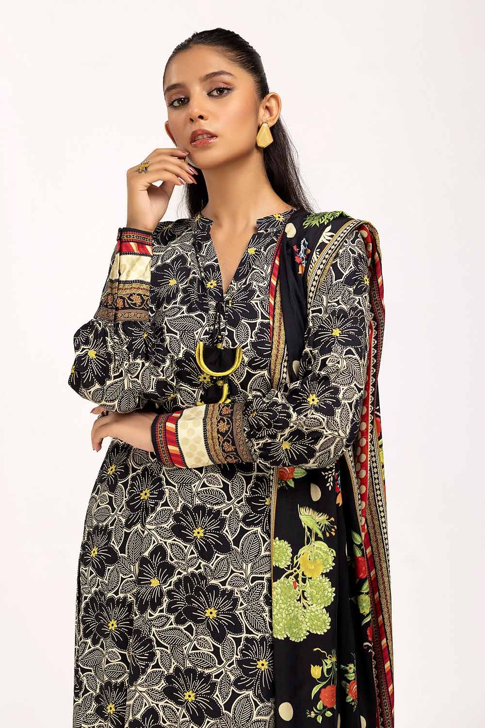 Gul Ahmed | Winter Collection 24 | Linen Suit LT-42001