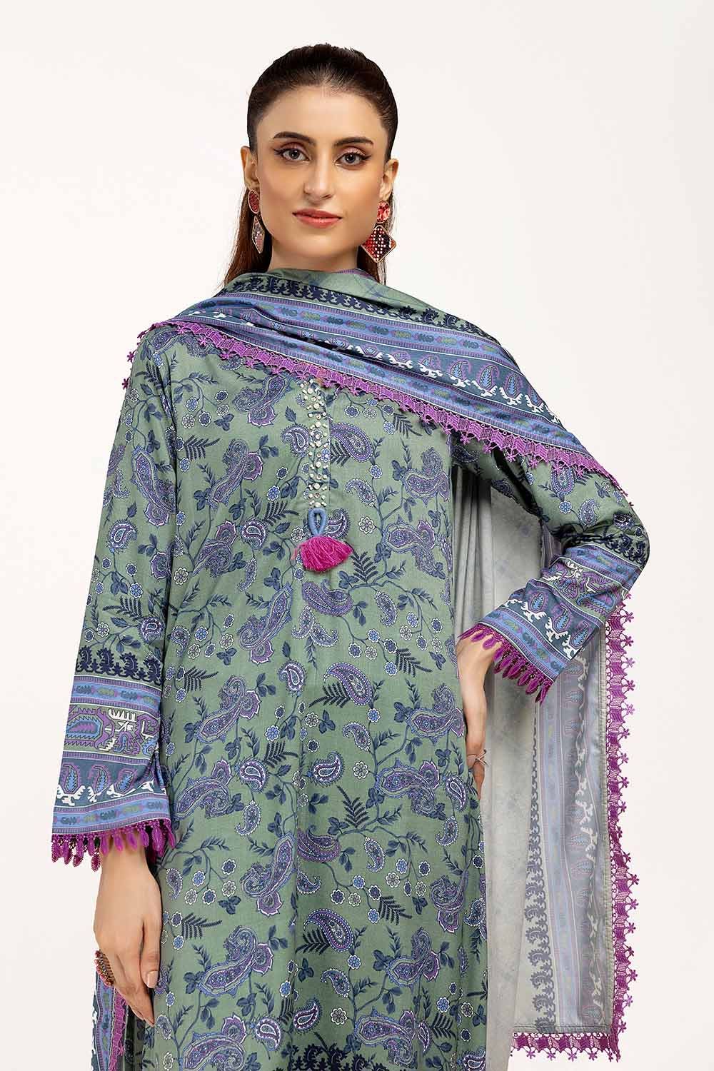 Gul Ahmed | Winter Collection 24 | Linen Suit LT-42002