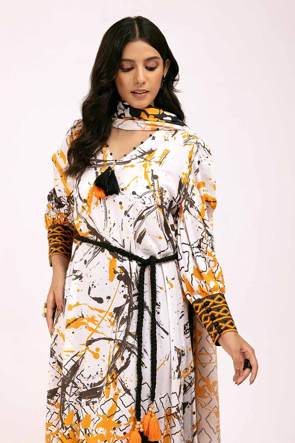 Gul Ahmed | Winter Collection 24 | Linen Suit LT-42006