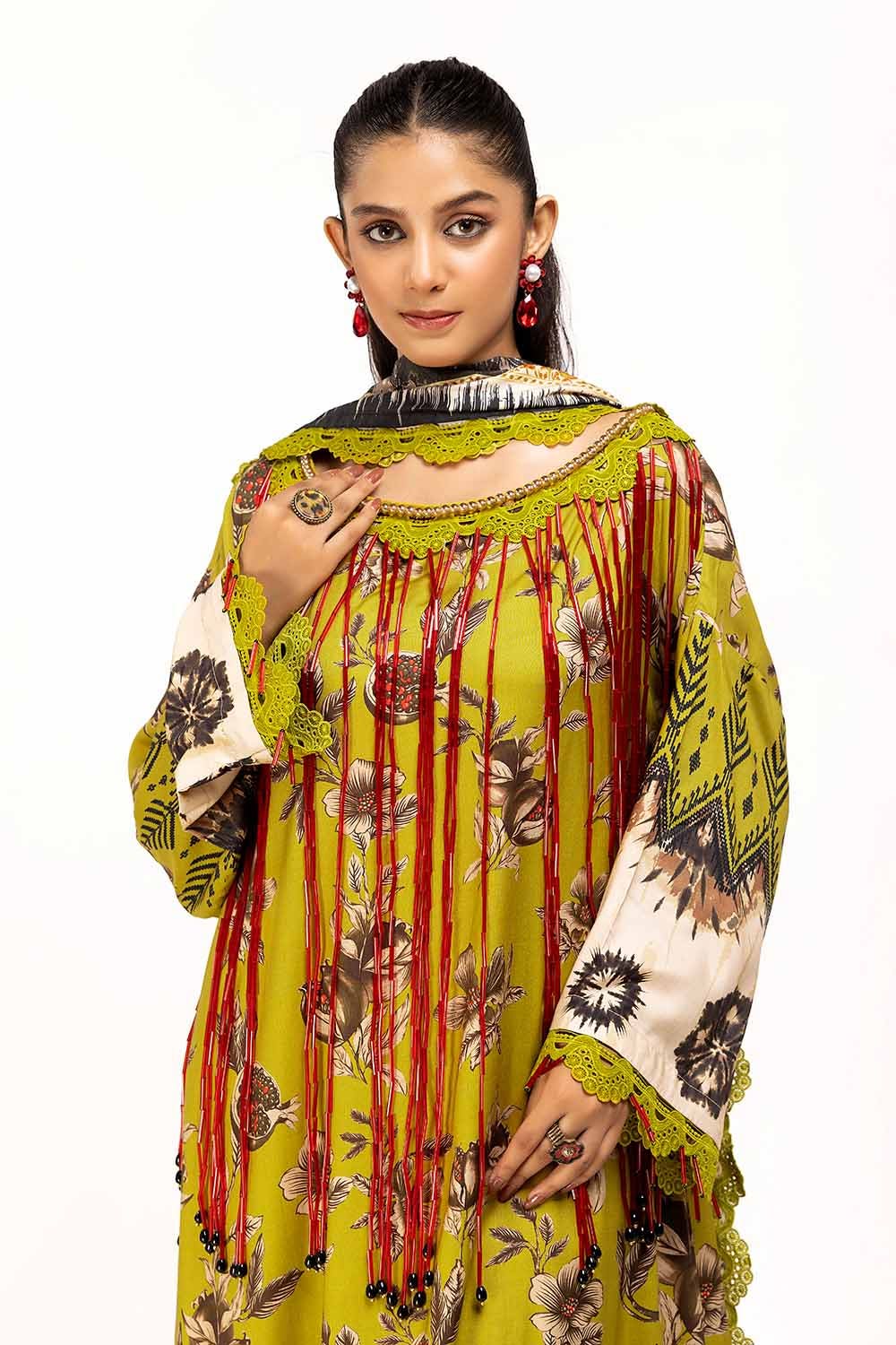 Gul Ahmed | Winter Collection 24 | Linen Suit LT-42012
