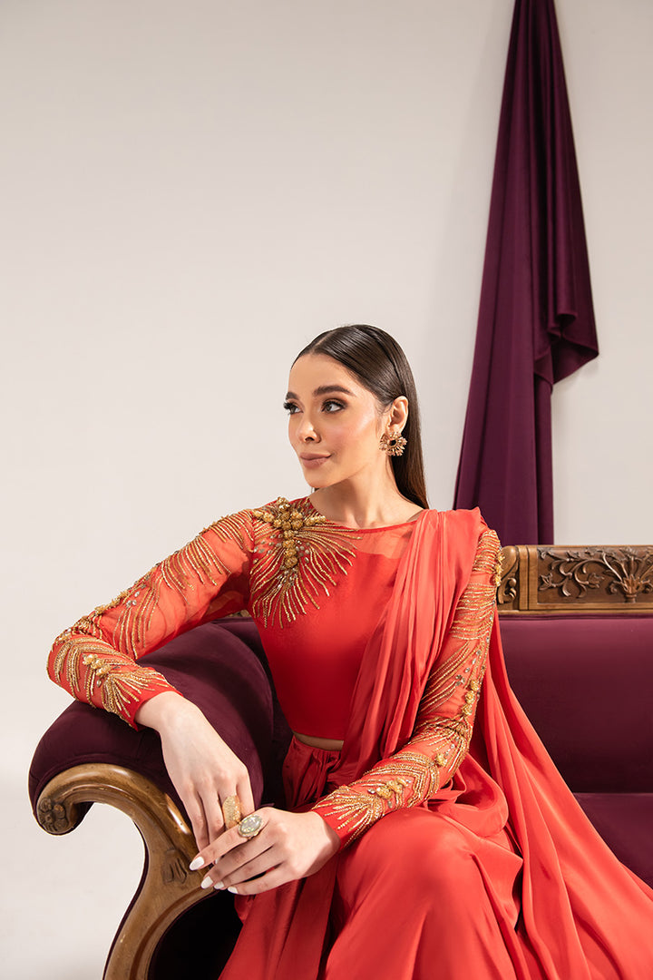 Maria Osama Khan | Tiffany Formals | Carnelian