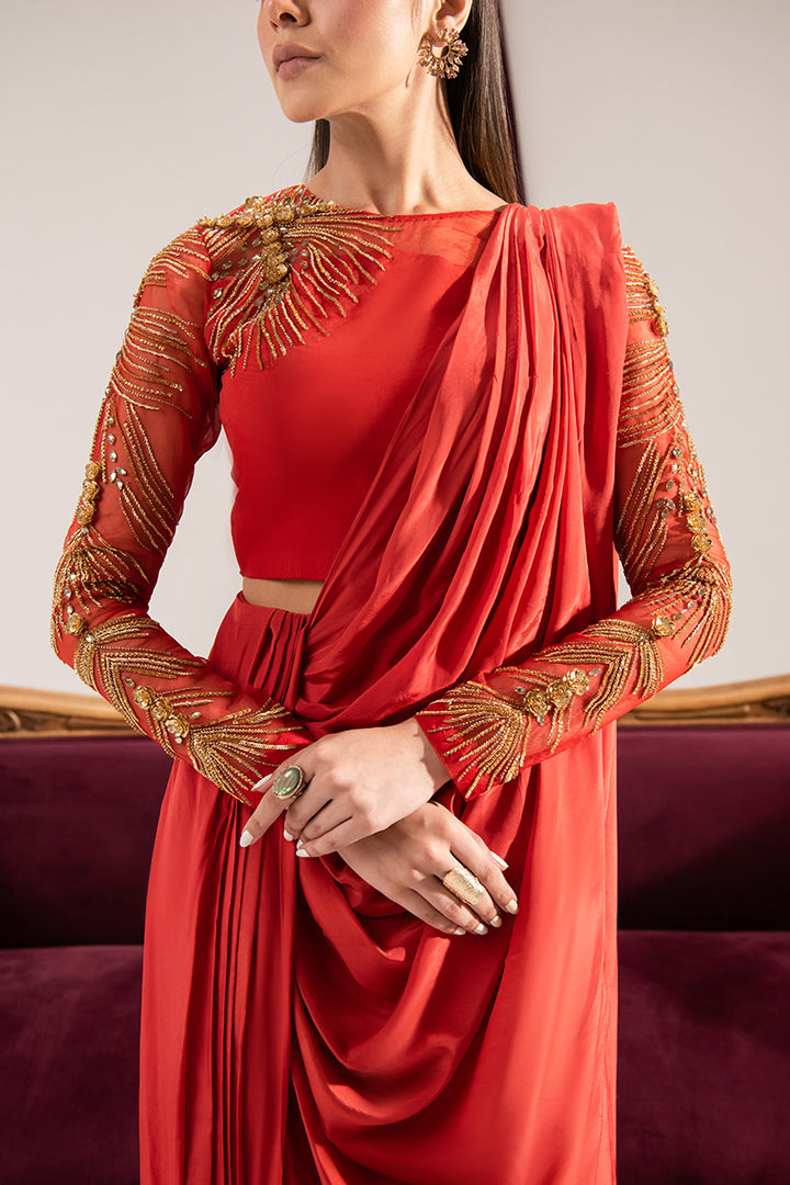 Maria Osama Khan | Tiffany Formals | Carnelian