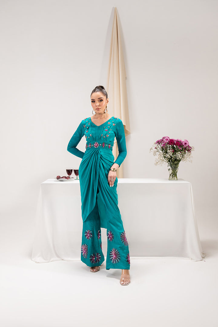 Maria Osama Khan | Tiffany Formals | Aquamarine