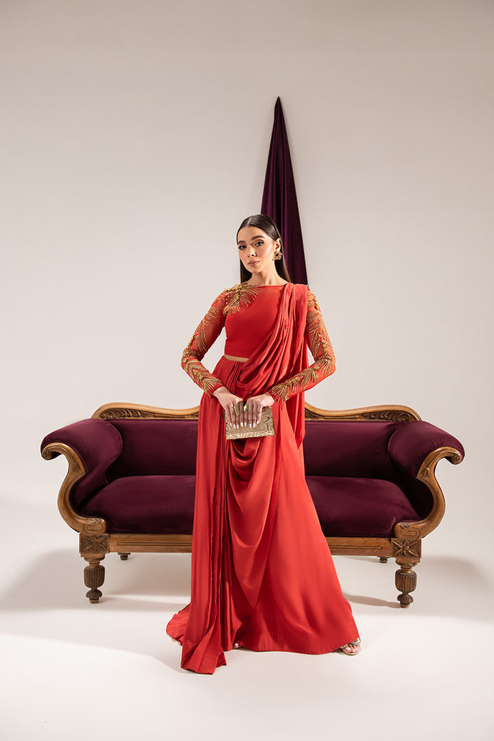 Maria Osama Khan | Tiffany Formals | Carnelian