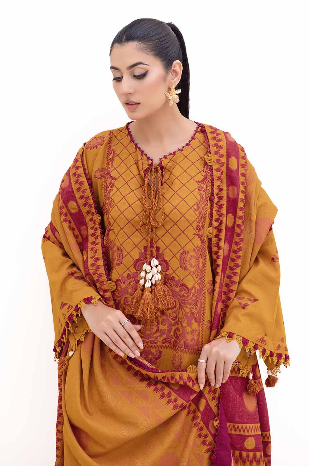 Gul Ahmed | Winter Collection 24 | Jacquard Suit MJ-42054