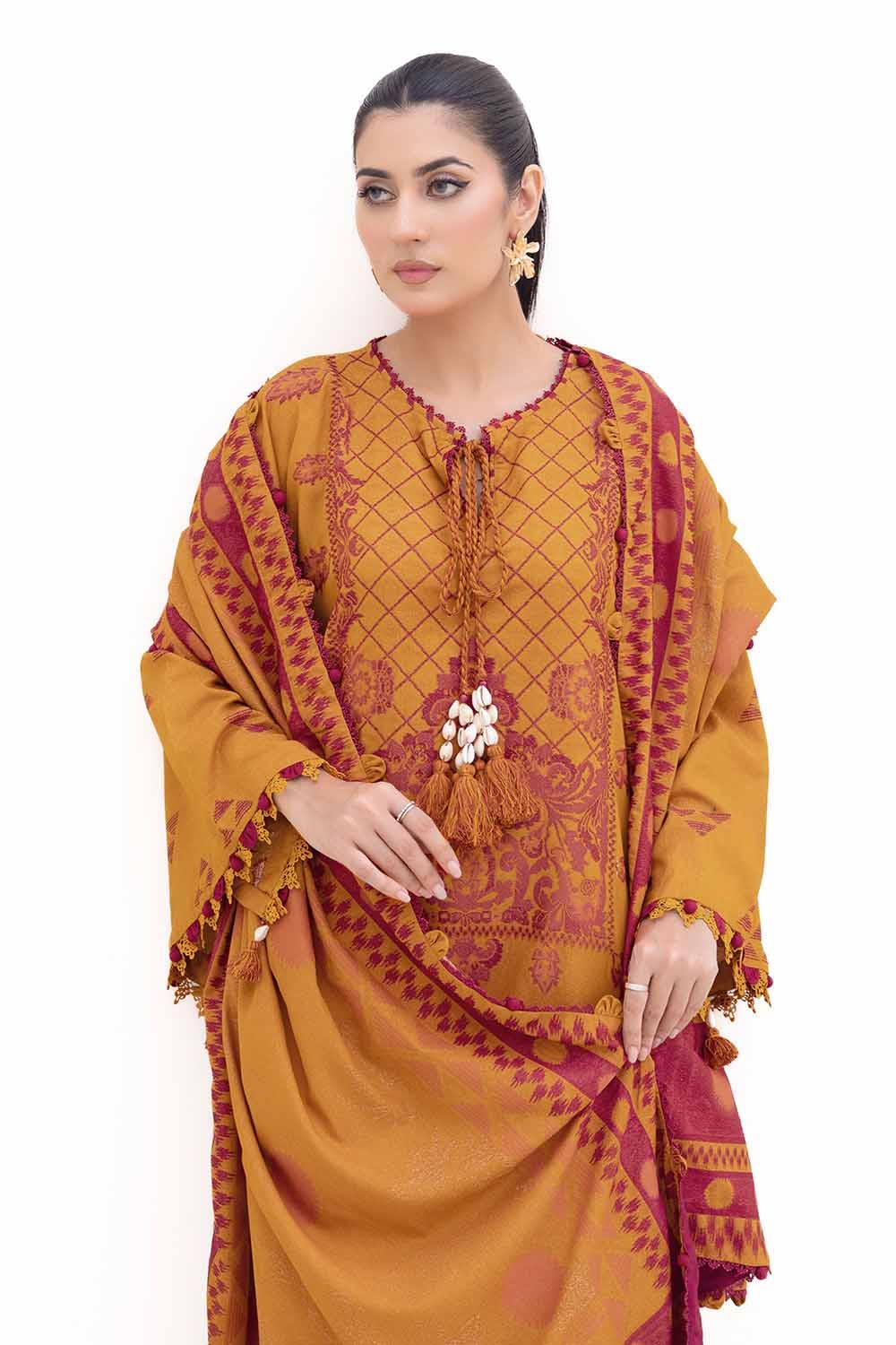 Gul Ahmed | Winter Collection 24 | Jacquard Suit MJ-42054