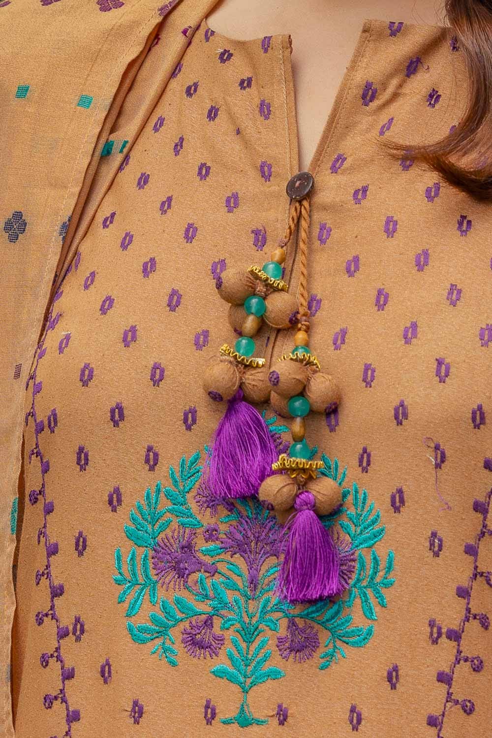 Gul Ahmed | Winter Collection 24 | Karandi Suit with Jacquard Dupatta MJ-42057