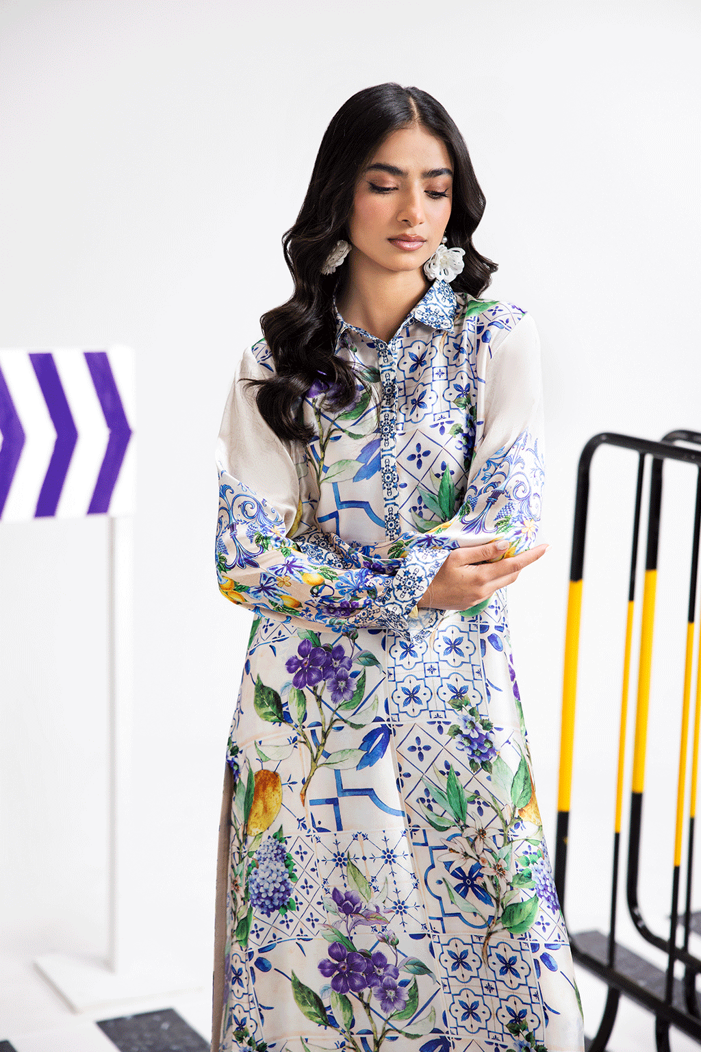 Afsanah | The Print Edit | SUMMER GLORY (extended shirt) AP-105