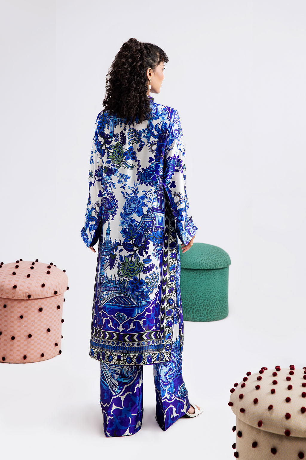 Afsanah | The Print Edit | ORCHE BLOOM (extended shirt) AP-112