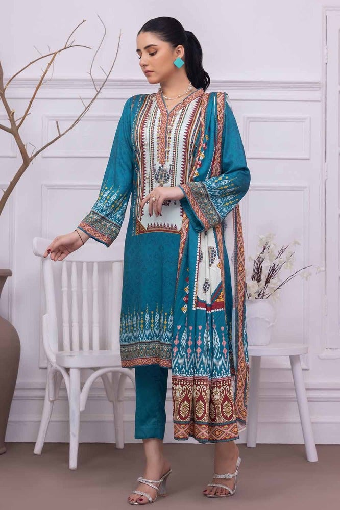 Gul Ahmed | Winter Collection 24 | Cotail Dupatta WNS-32251 A