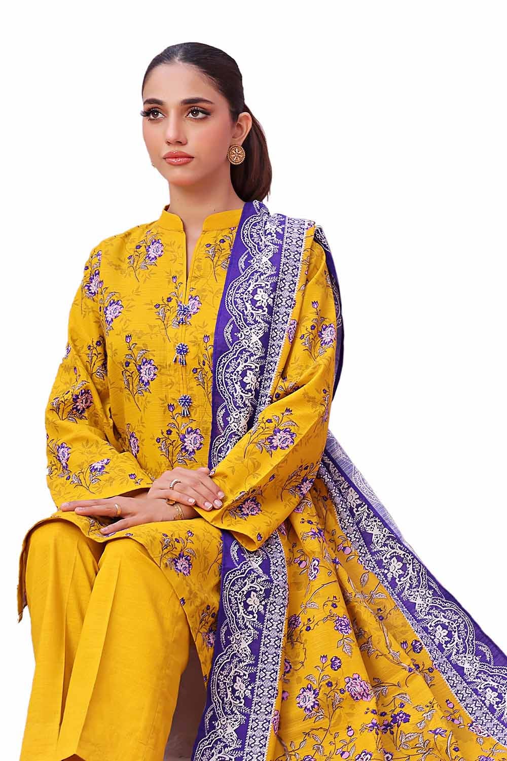 Gul Ahmed | Winter Collection 24 | Khaddar Suit SD-42136