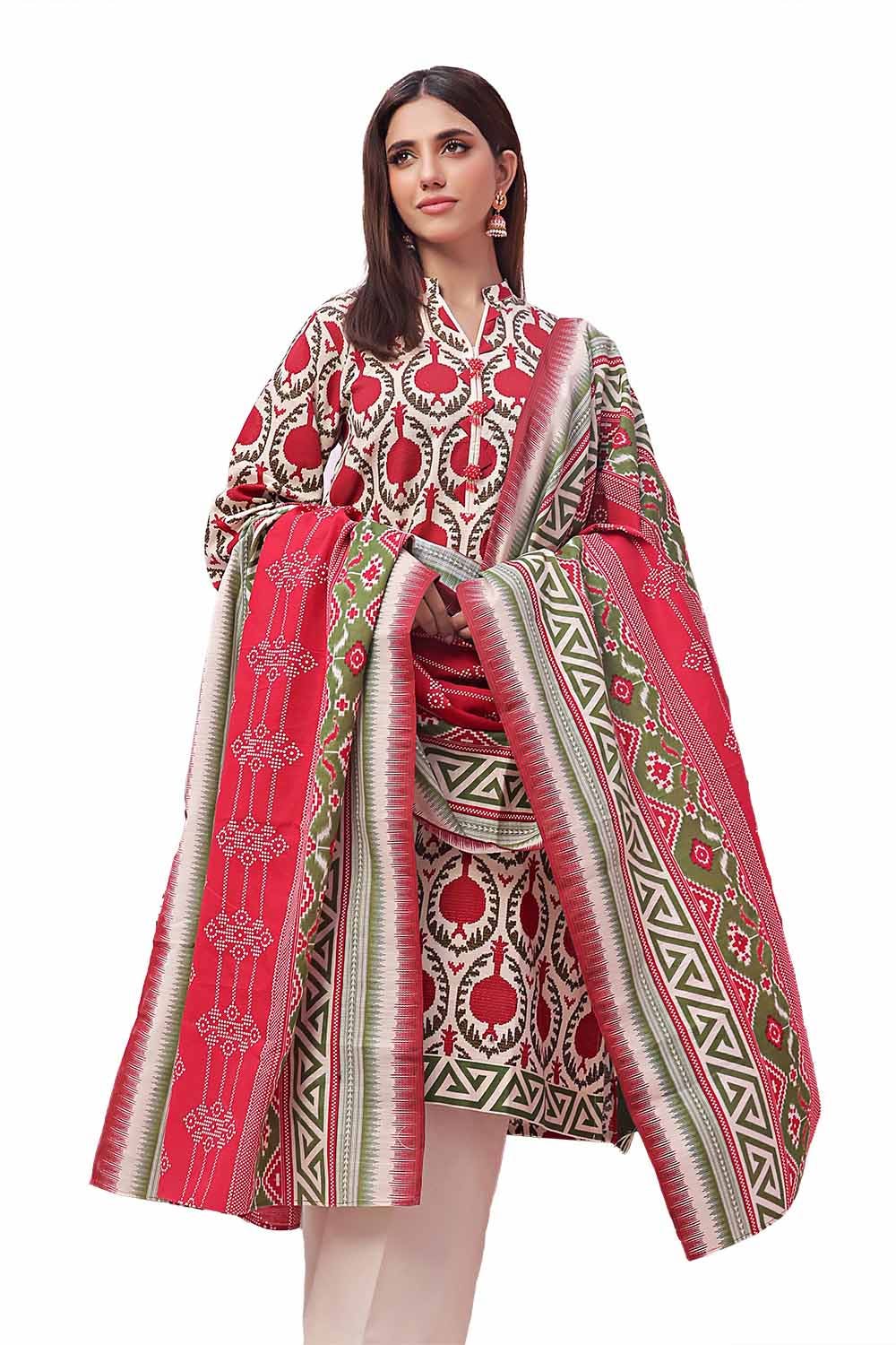 Gul Ahmed | Winter Collection 24 | Khaddar Suit SD-42140