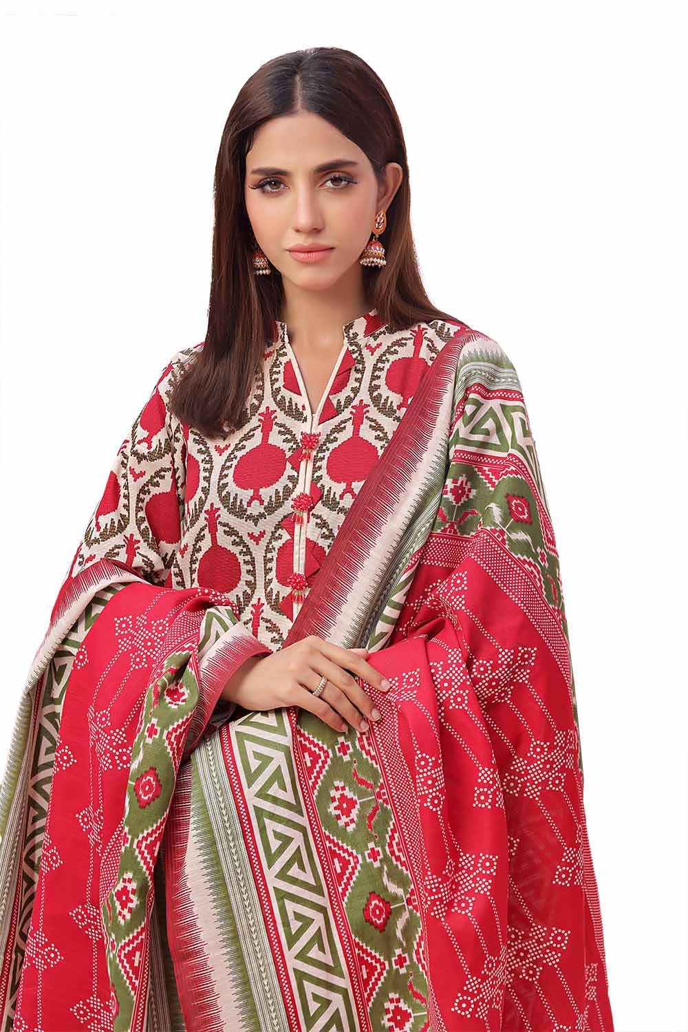 Gul Ahmed | Winter Collection 24 | Khaddar Suit SD-42140