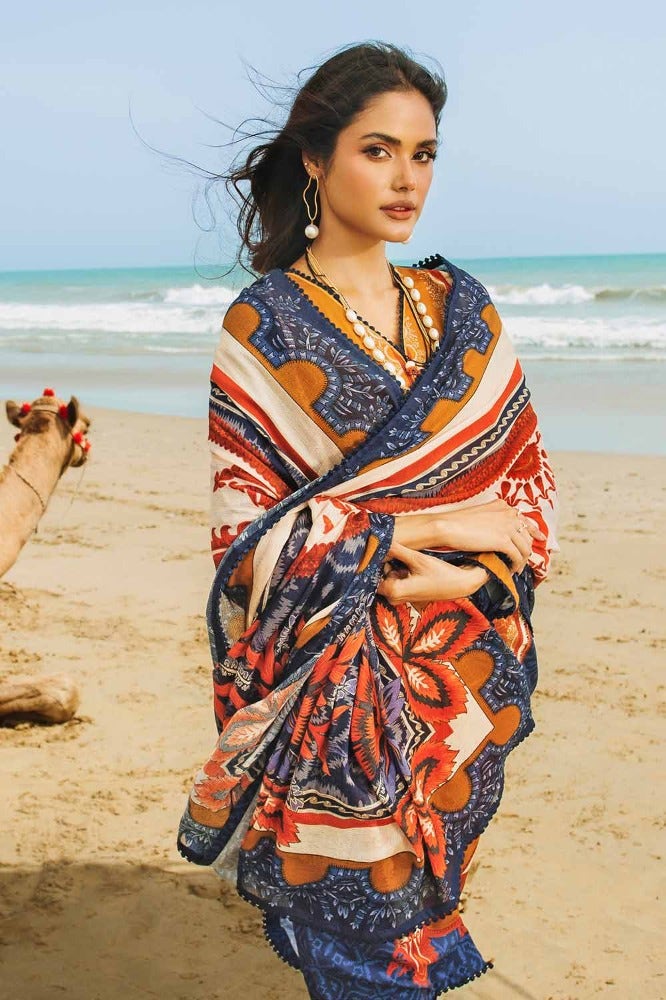 Gul Ahmed | Winter Collection 24 | Cotton Net Dupatta CD-32008