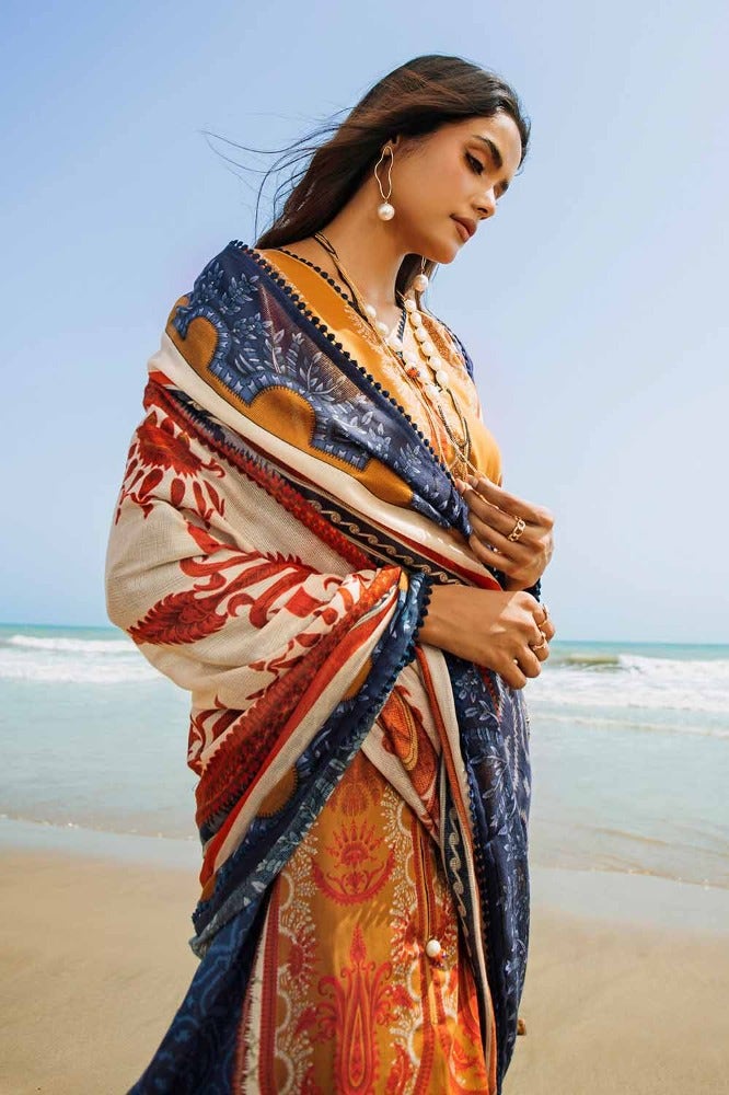 Gul Ahmed | Winter Collection 24 | Cotton Net Dupatta CD-32008