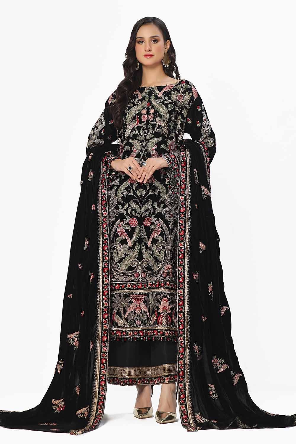 Gul Ahmed | Winter Collection 24 | Velvet Dupatta WV-42002