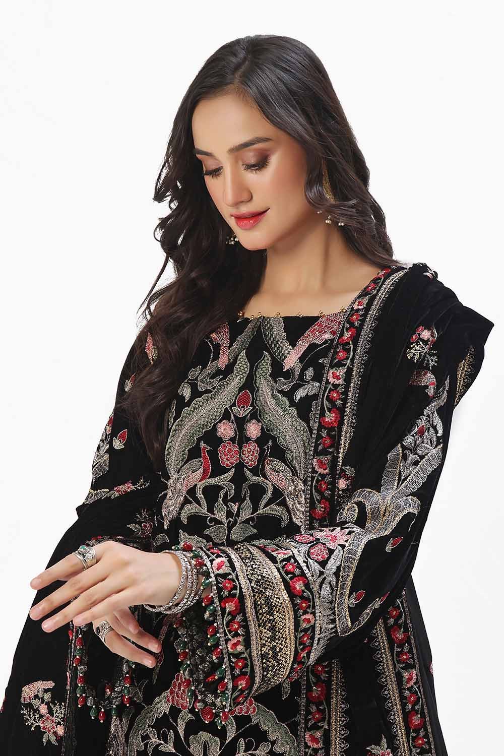 Gul Ahmed | Winter Collection 24 | Velvet Dupatta WV-42002