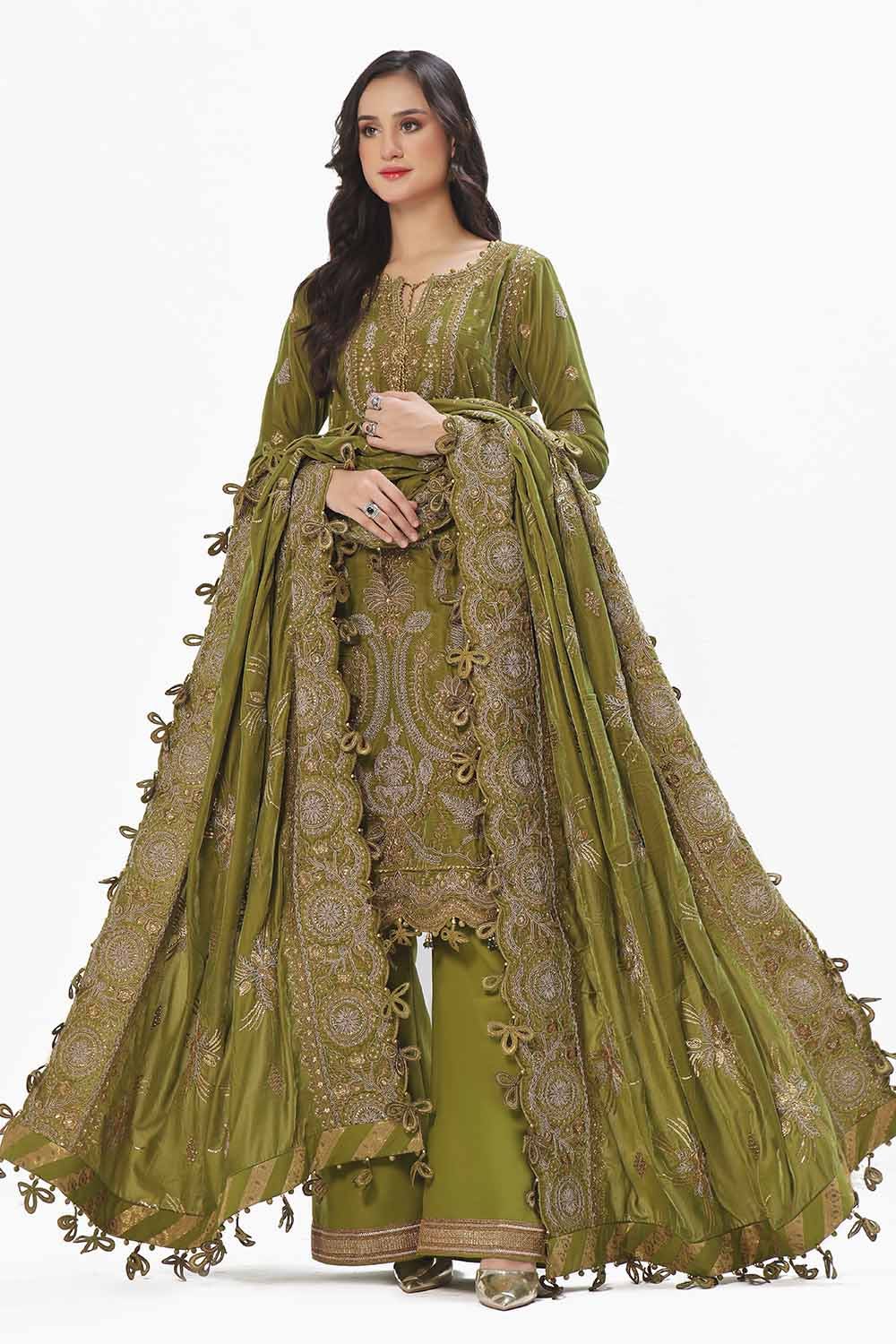 Gul Ahmed | Winter Collection 24 | Velvet Dupatta WV-42007